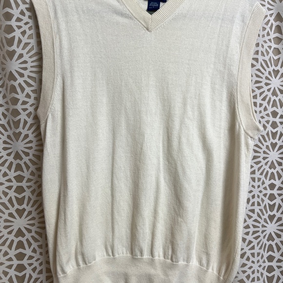 Paul Fredrick Other - Men's Cream Sweater Vest
